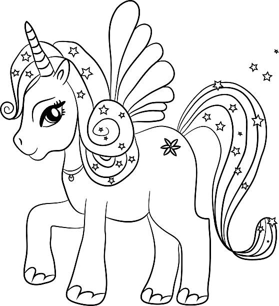 Unicorn Coloring Page