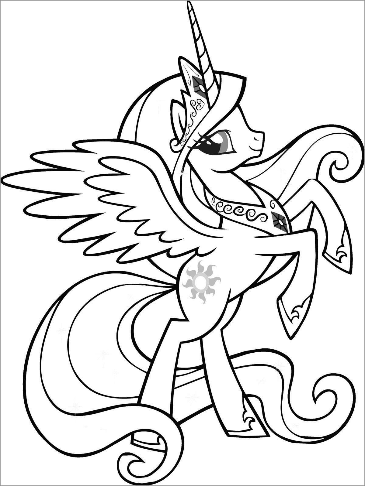 Unicorn 15 Coloring Pages