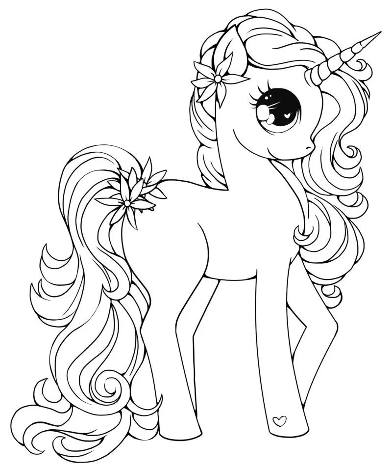 Unicorn Coloring Pages To Print