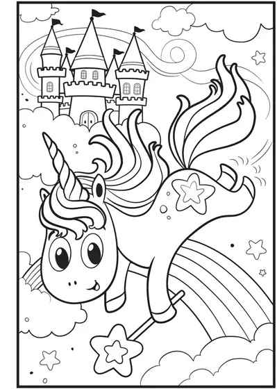 Unicorn Printable Coloring Pages