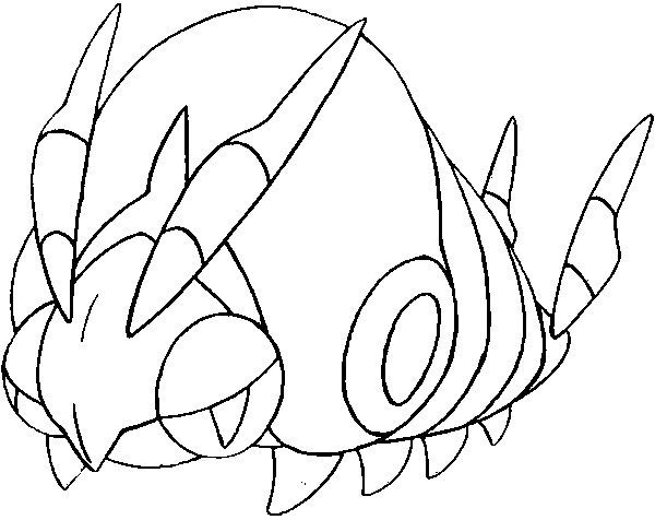 Venipede Coloring Page