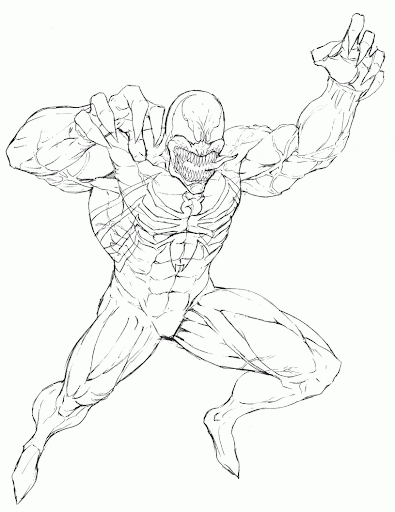 Venom Coloring Pages Printable