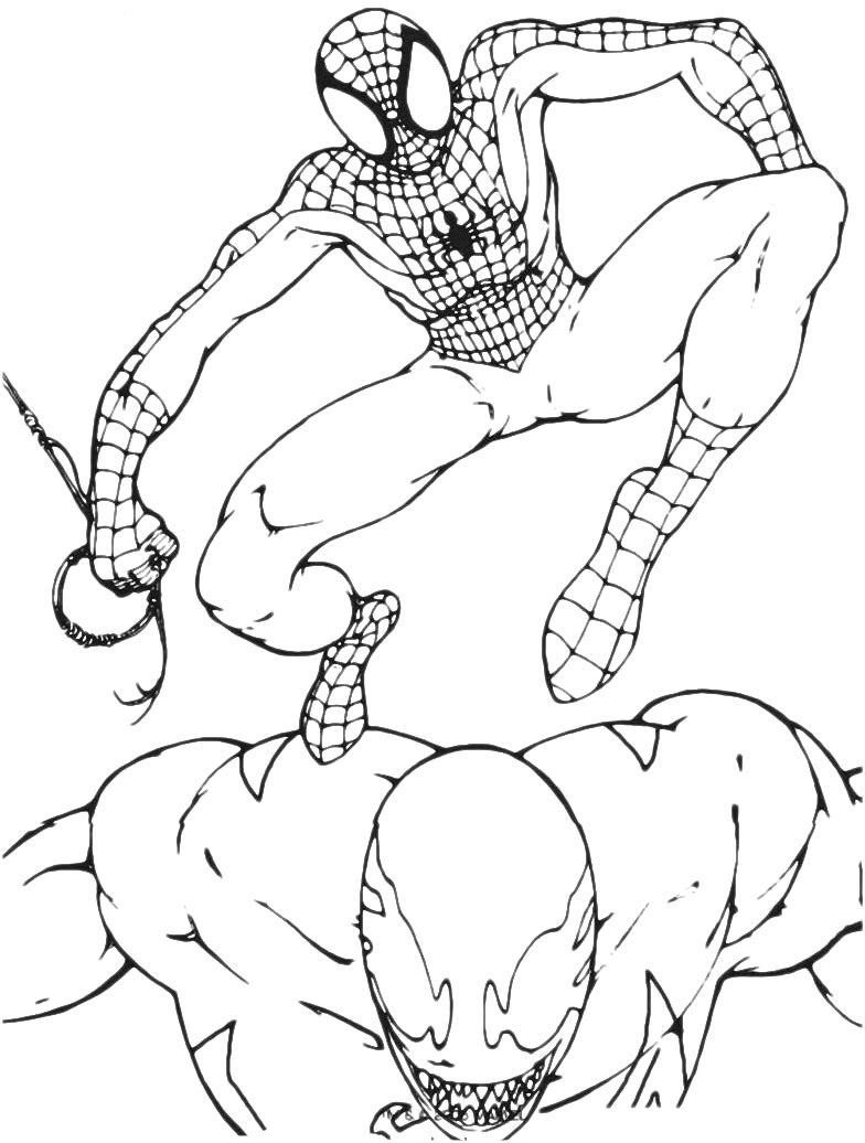 Venom Free Coloring Page