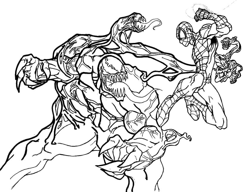 Free Venom Coloring Page