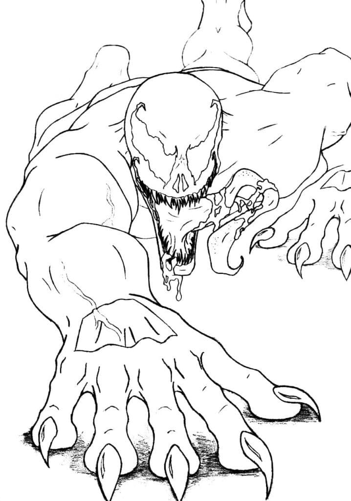 Free Venom Coloring Pages