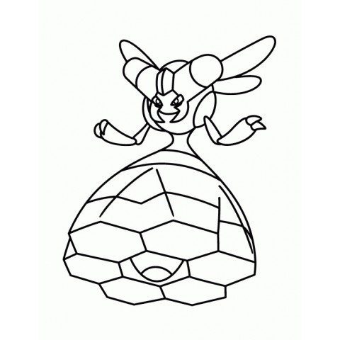 Vespiquen Coloring Page