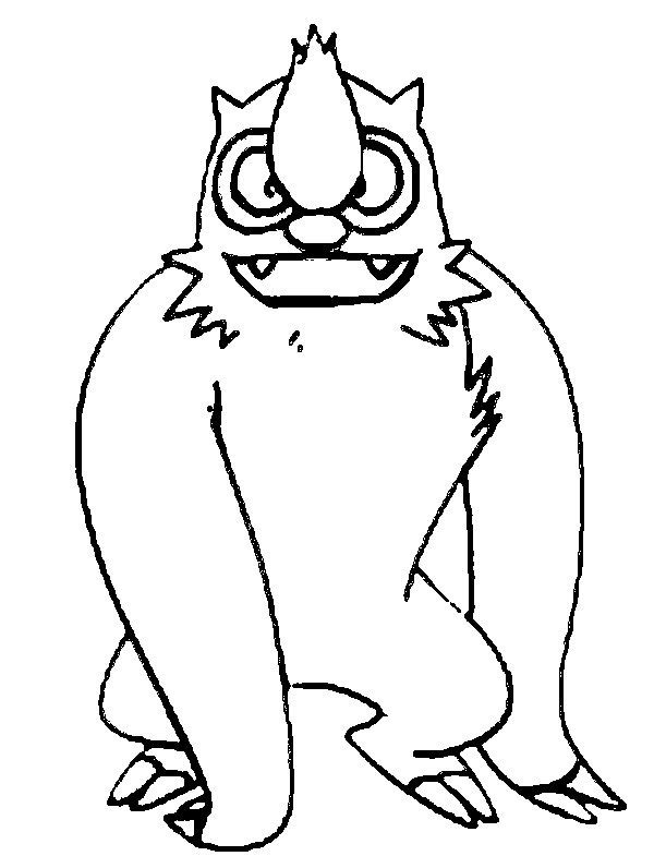 Vigoroth Coloring Page