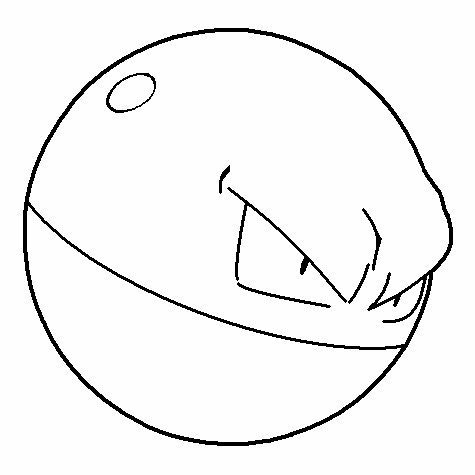 Voltorb Coloring Page