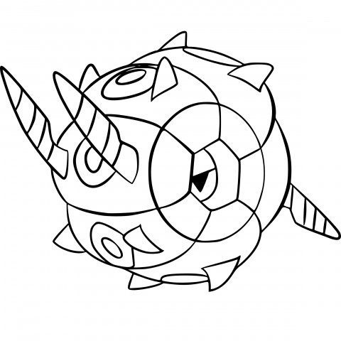 Whirlipede Coloring Page