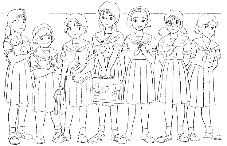 Whisper of the Heart Girls Coloring Pages