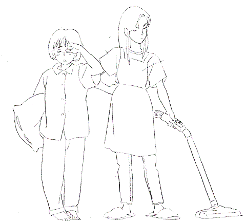 Whisper of the Heart Cleaning Coloring Pages
