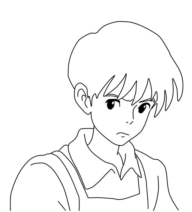 Whisper of the heart Seiji coloring pages