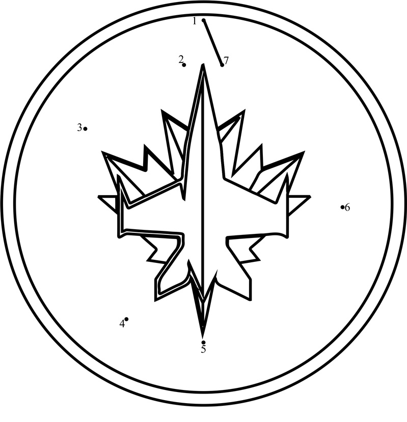 Winnipeg Jets Logo Coloring Page