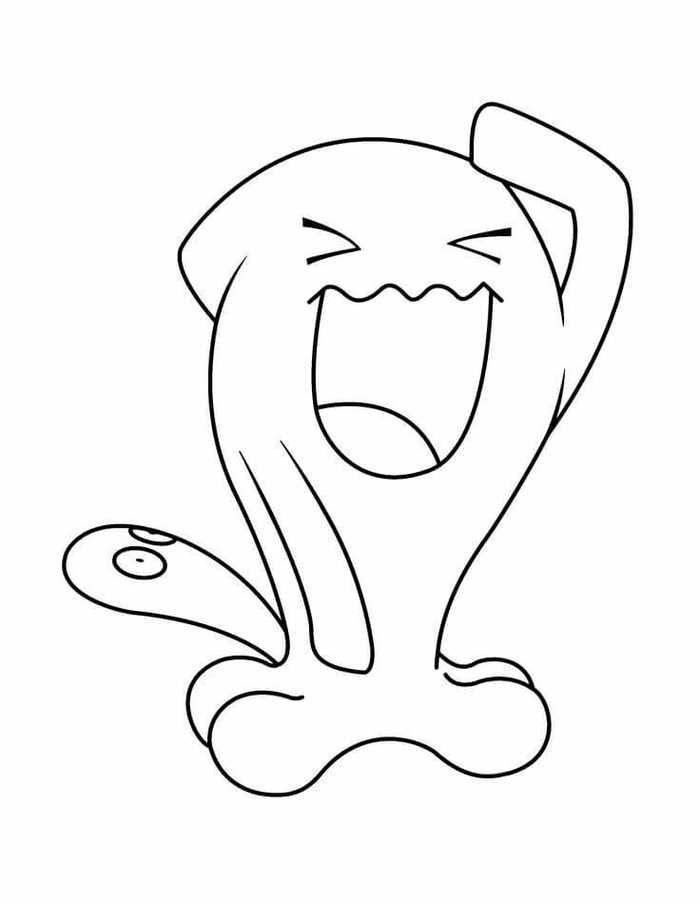 Wobbuffet Coloring Page