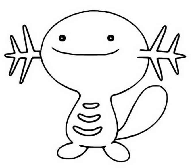 Wooper Coloring Page