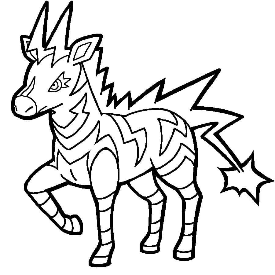 Zebstrika Coloring Page