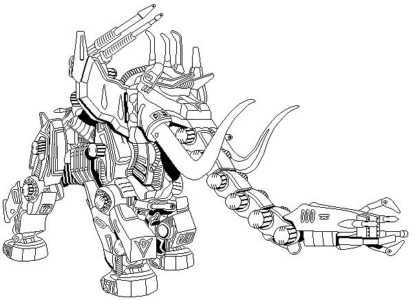 Zoids Coloring Page Free Printable