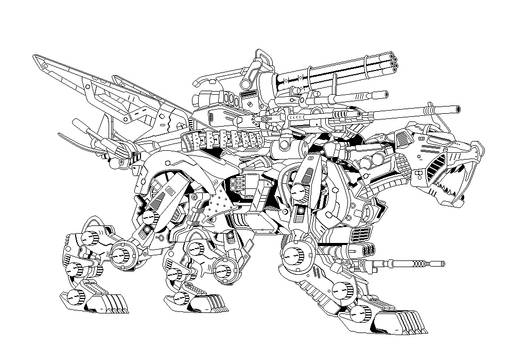 Zoids Coloring Page Printable