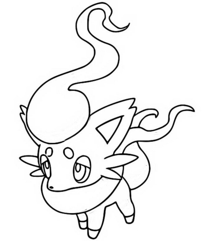 Zorua Coloring Page