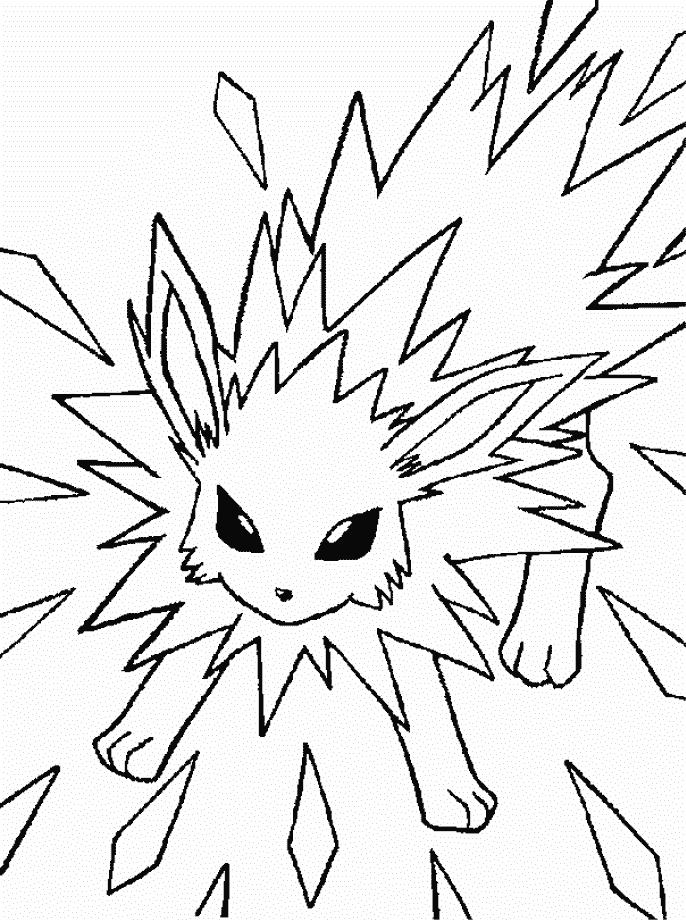 Jolteon Coloring Pages