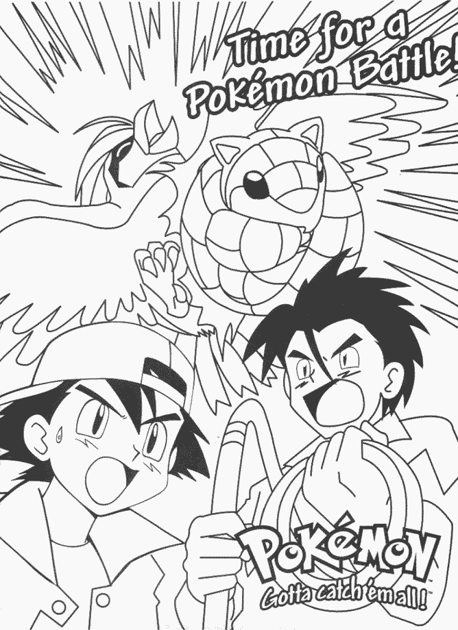 Pokemon Printable Color Pages
