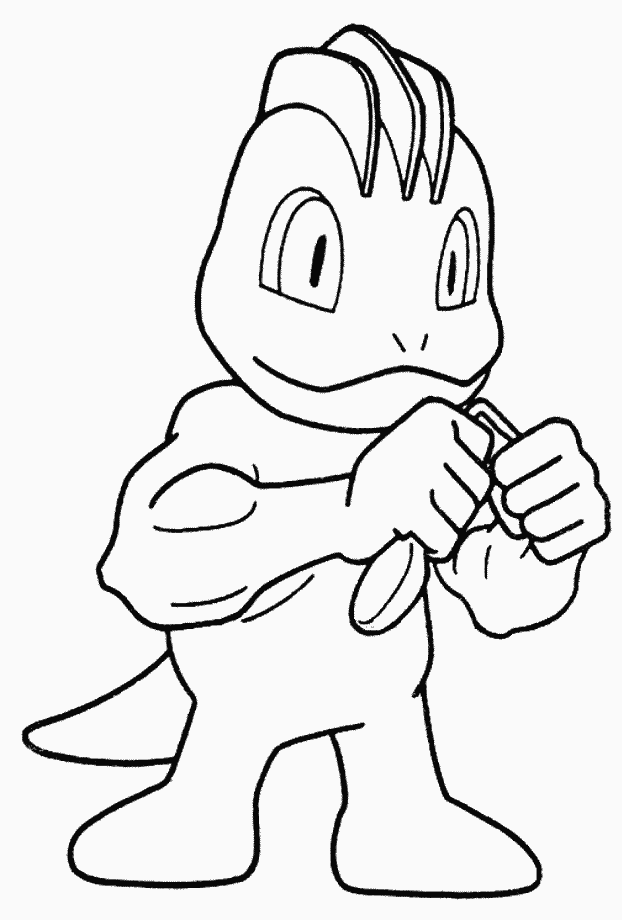 Machop Coloring Pages