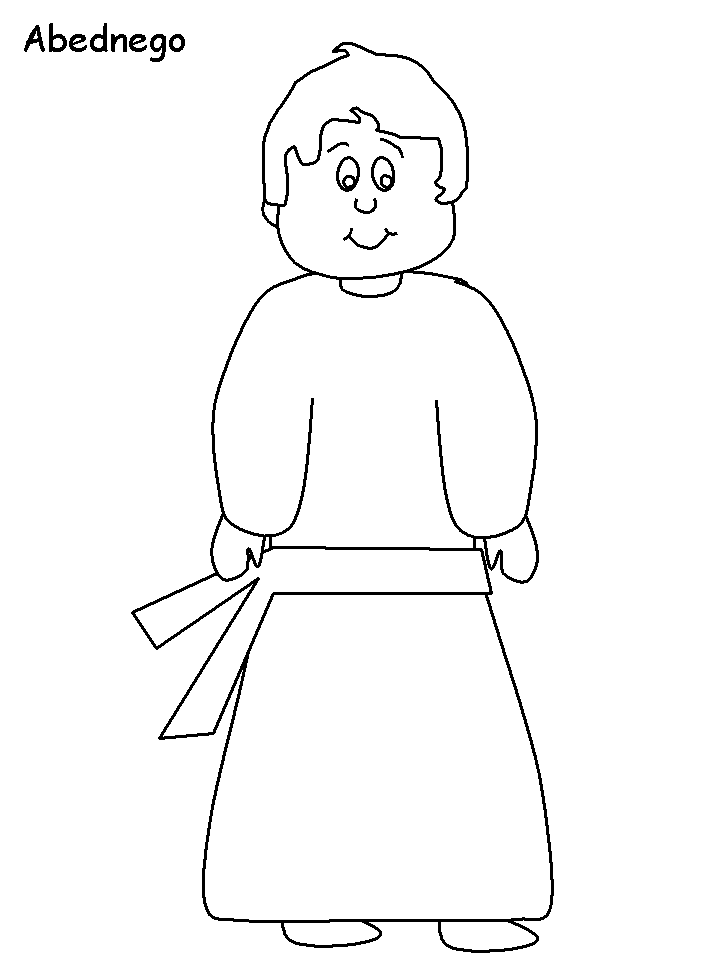 Abednego Bible Coloring Pages