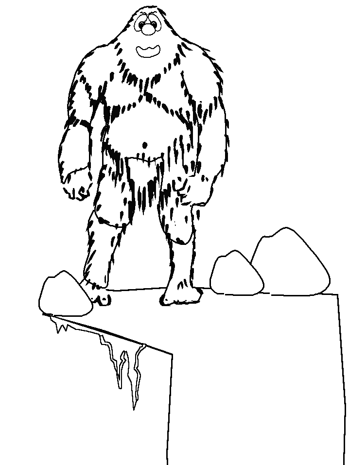 Abominablesnowman Winter Coloring Pages