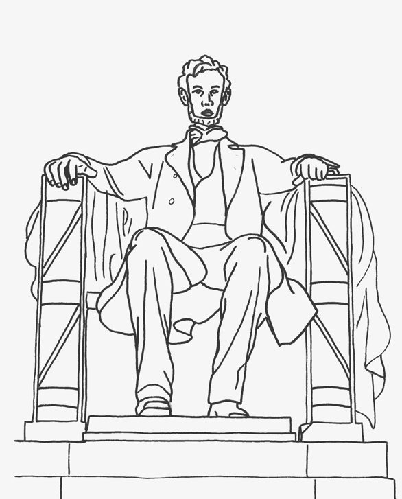 Abraham Lincoln Coloring page