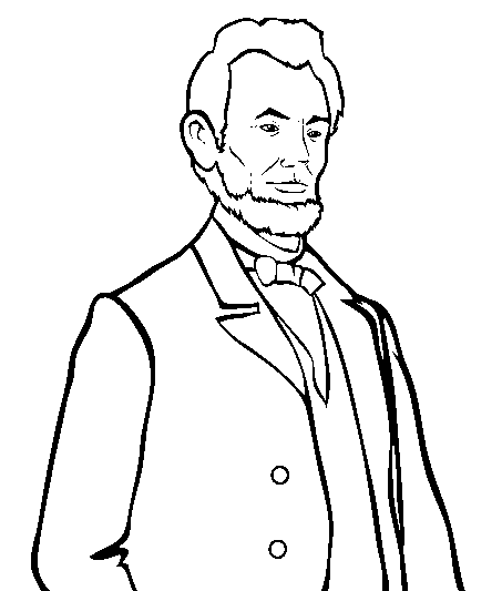 Abraham Lincoln Coloring Pages & book for kids.