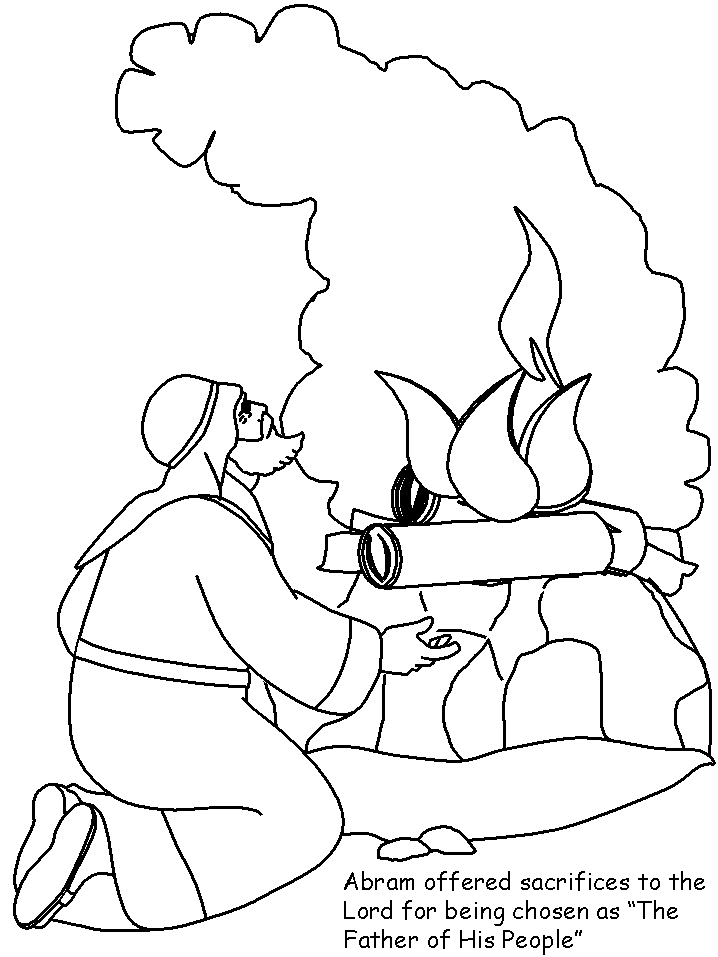 Abram Bible Coloring Pages