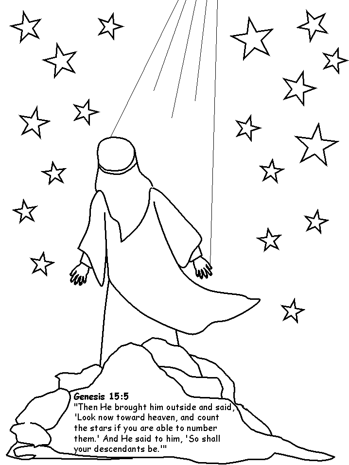 Genesis Bible Coloring Page Free