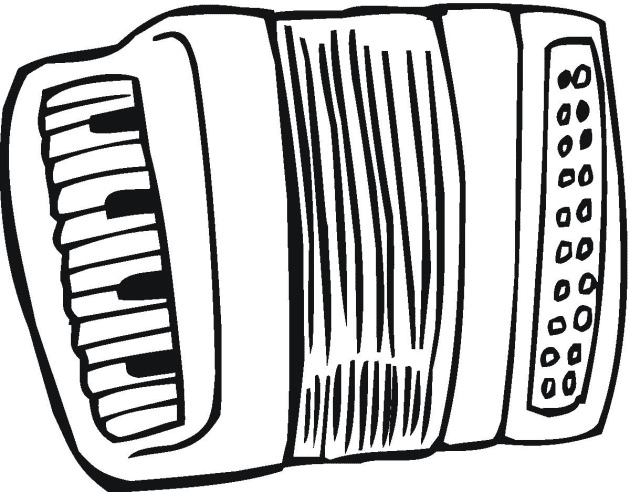 Accordion coloring page