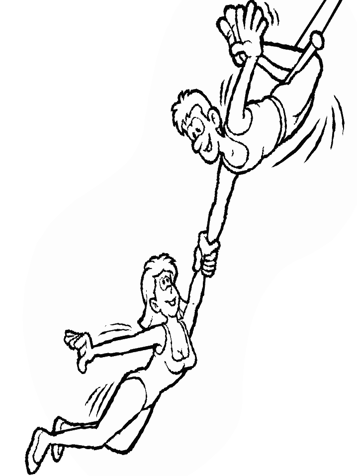 Acrobats Sports Coloring Pages