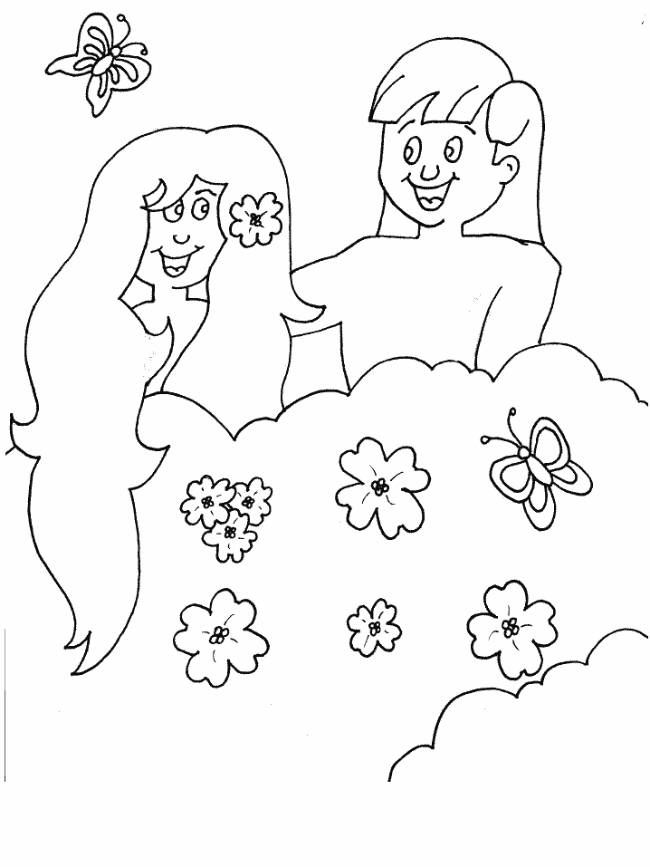 Adam And Eve Bible Coloring Page Printable