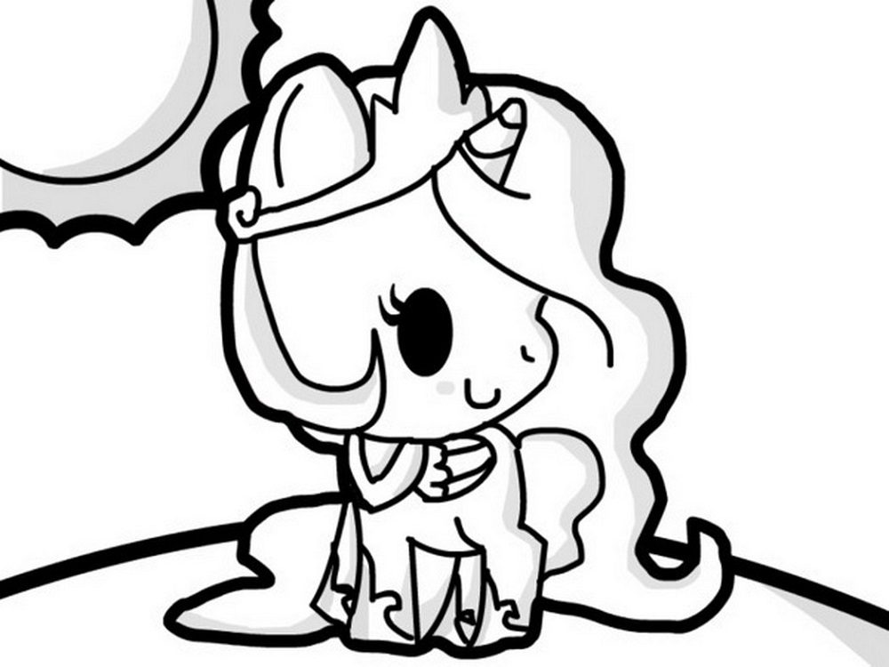 adorable cute unicorn coloring pages
