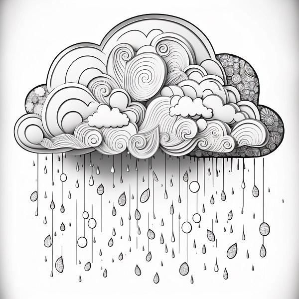 Adult Coloring Pages Clouds