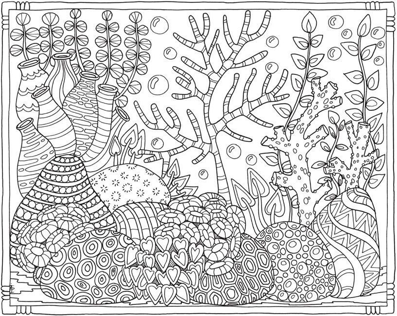 adult coloring pages free under water