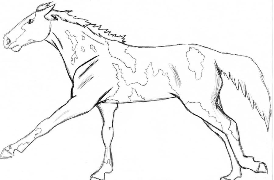adult coloring pages paint horse