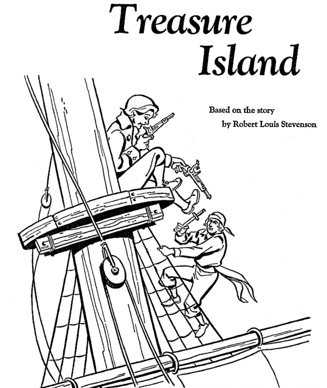 Adult Coloring Pages Treasure Island