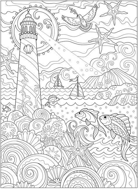 Adult Coloring Pages Water