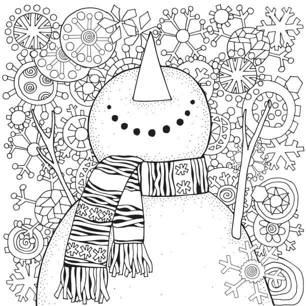 adult coloring pages winter scenes