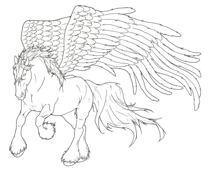 adult horse coloring pages pegusas