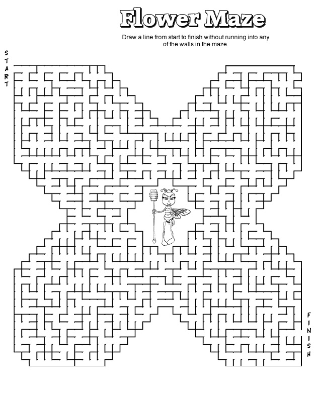 Adult Maze Coloring Pages