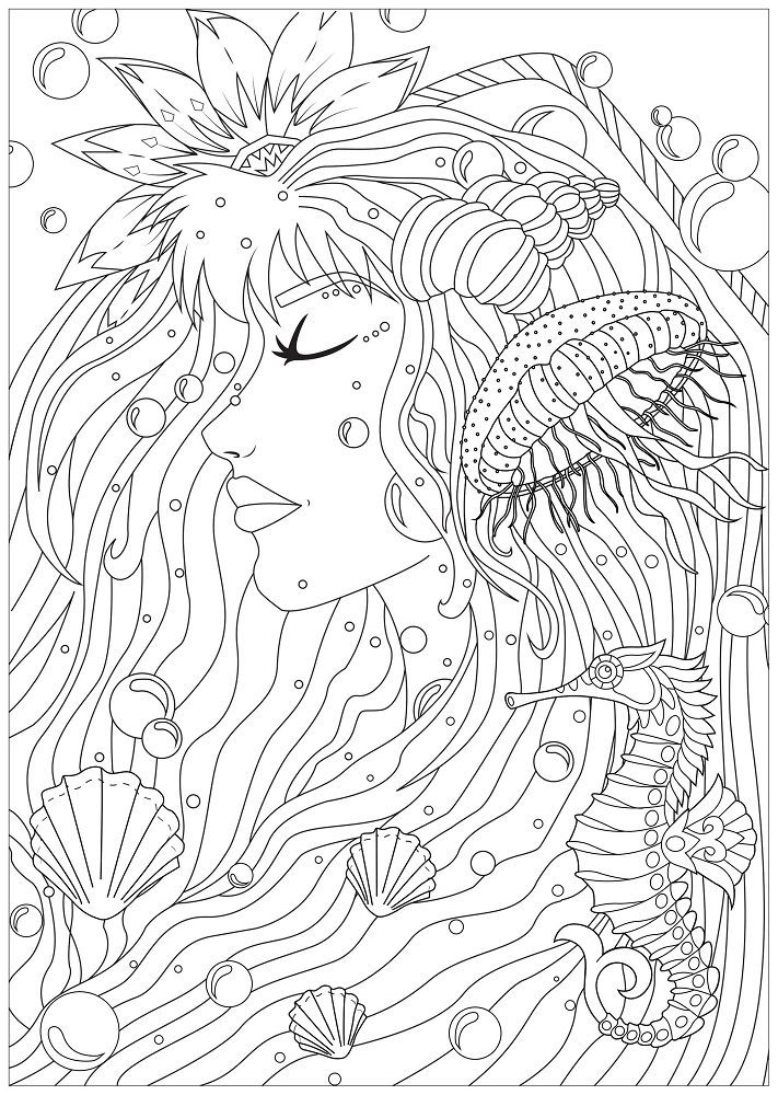 adult water coloring pages