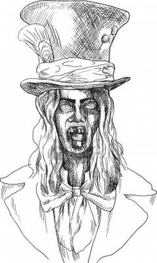 adult zombie coloring pages