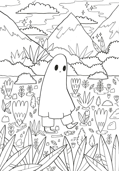Aesthetic Indie Coloring Pages