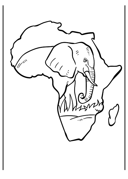 Africa Coloring Pages Printable