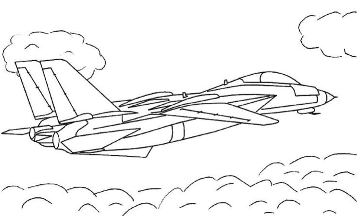 Air Force Jet coloring page