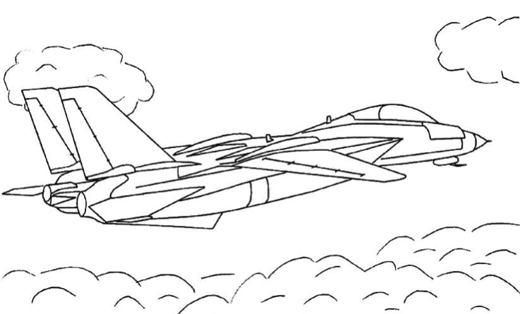 Air Force Jet coloring page